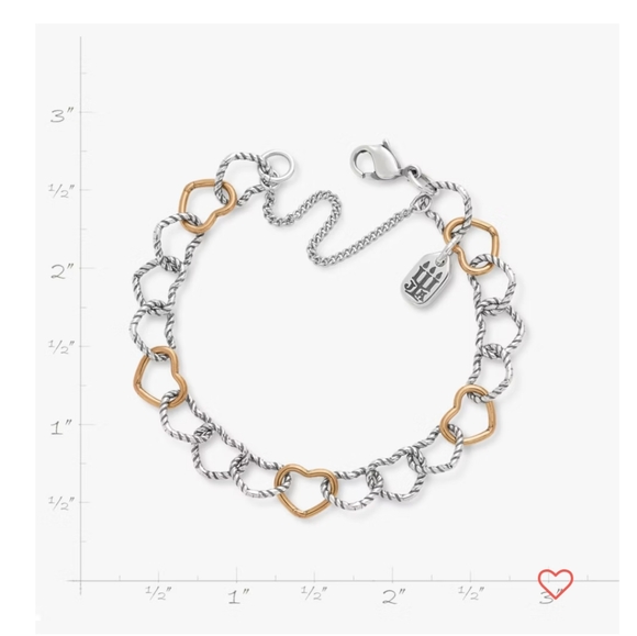 🆕James Avery Twisted Wire Connected Hearts Charm Bracelet - Picture 3 of 16